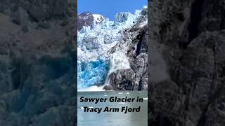 Sawyer Glacier Calving in Tracy Arm Fjord Alaska- Carnival’s Excursion on Glacier Explorer alaska