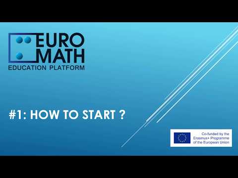 1. How to start EuroMath Application?