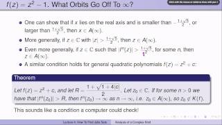 Week2Lecture4: How to find Julia sets