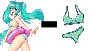 HATSUNE MIKU - CLOTHES = ? (FNF Animation)