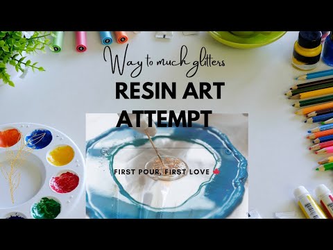Tried Resin Art for the first time.. and this happened 🤯🎨 #1k #diyresin ...