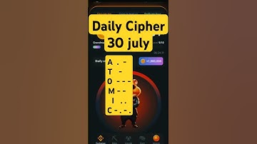 Hamster kombat Daily cipher code 30 july | Daily cipher code today | #hamsterkombat #dailycipher