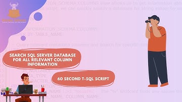 60 Second SQL: Simple Script to Search SQL Server Database Columns & Tables | INFORMATION_SCHEMA
