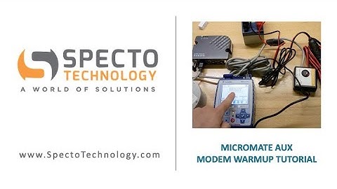 Instantel Micromate AUX Modem Warmup Tutorial