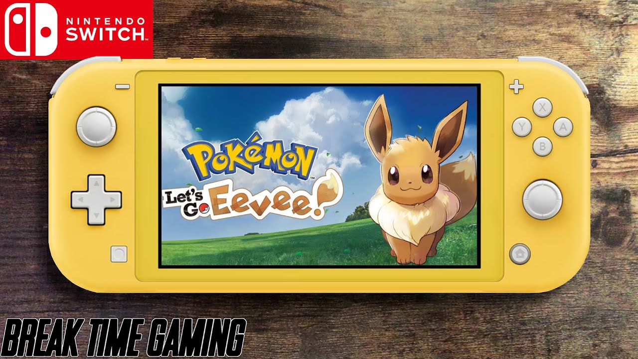 Pokemon Lets Go Eevee - Nintendo Switch Lite Gameplay - YouTube