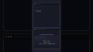 Python Multidimensional arrays #python #shorts #tutorial #learn #coding