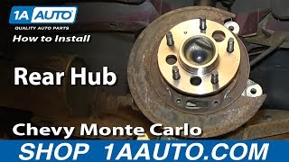 How to Replace Wheel Bearing & Hub 0005 Chevy Monte Carlo