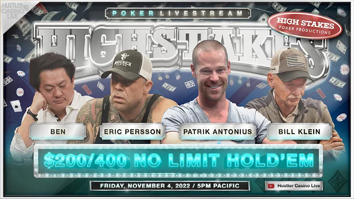SUPER HIGH STAKES $200/400/800 w/ Eric Persson, Pa...