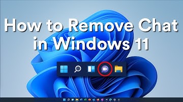 How to Remove Chat from the Taskbar in Windows 11