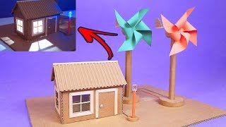 INCREÍBLE MAQUETA DE MINI GENERADOR EÓLICO CON CATA VENTO PARA LA ESCUELA