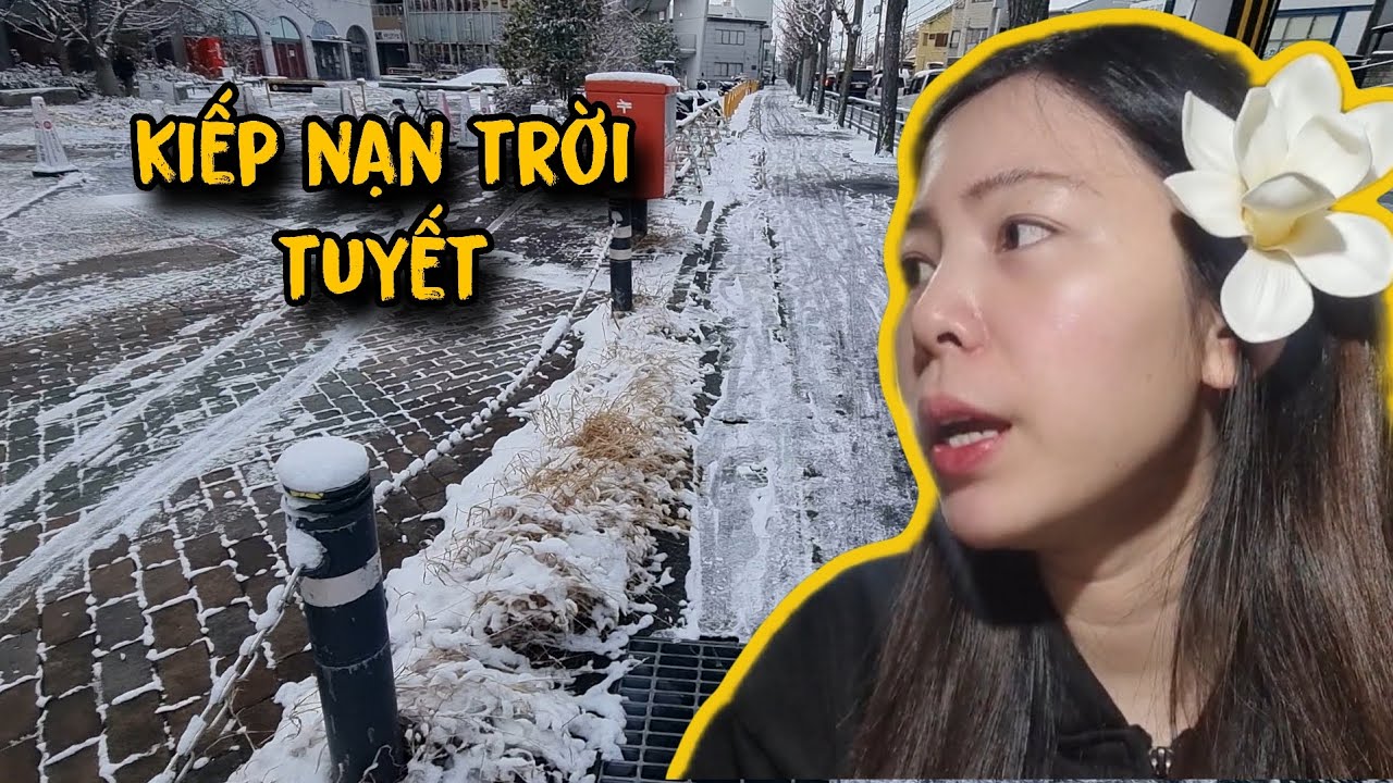 Đi làm trời tuyết vất vả như thế nào | mua 1 ít mỹ phẩm 
