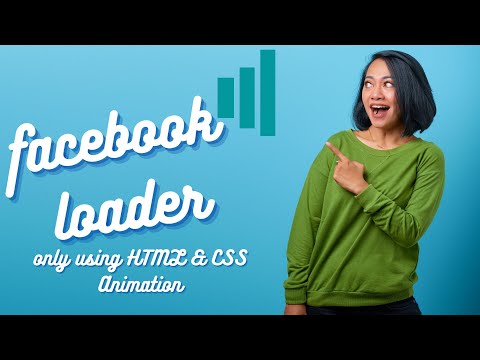 HTML AND CSS ANIMATIONS | Facebook loader | Facebook Official Loader Using HTML and CSS ANIMATION