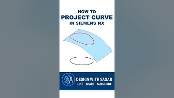 How to Project a Curve in Siemens NX | Quick NX CAD Tutorial #designwithsagar #cadtutorial #nxcad