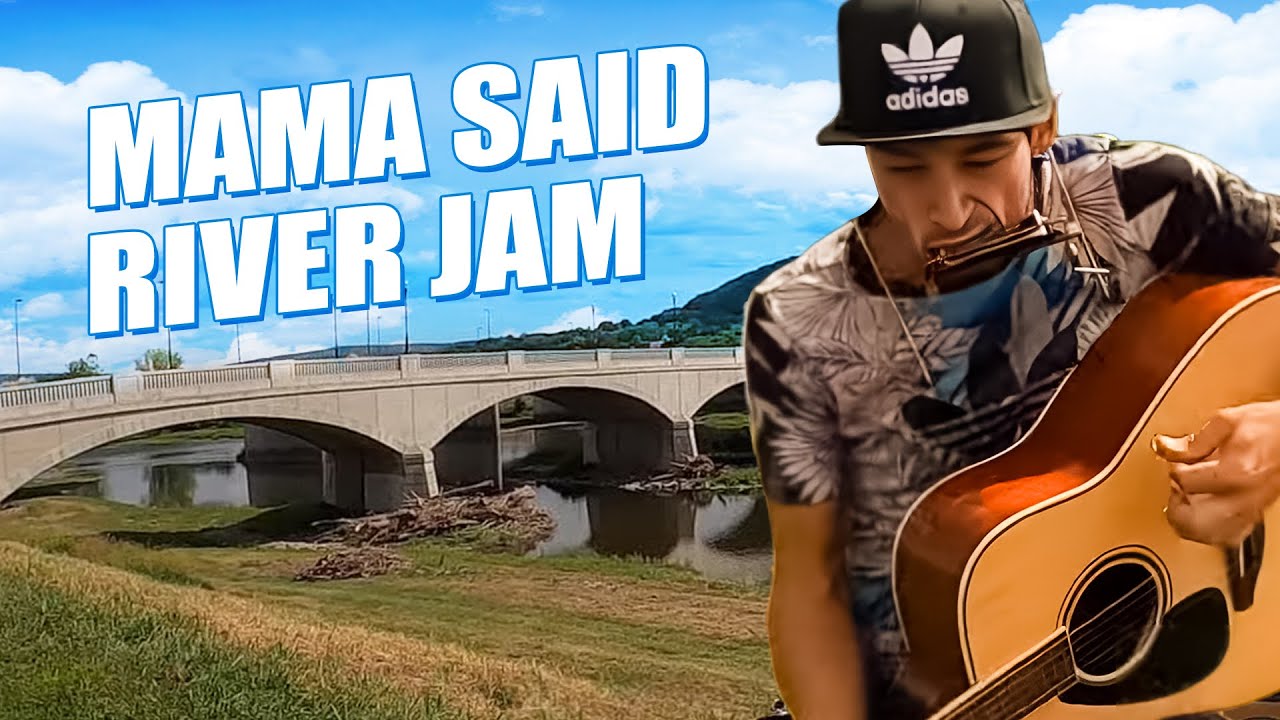 Button The Busker One Man Band River Jam Mama Said Corning New York