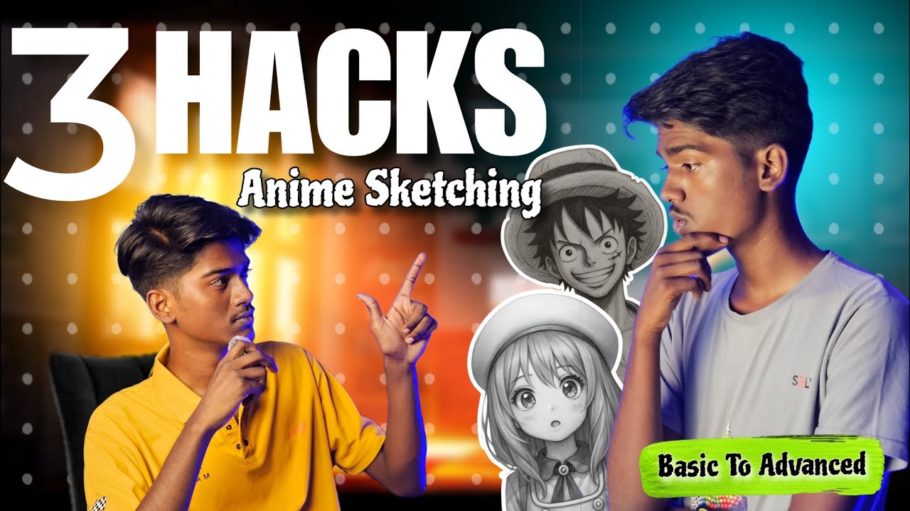 Top 3 Hacks for Anime Drawing | Pro Drawing tips | Basic to Advance ...
