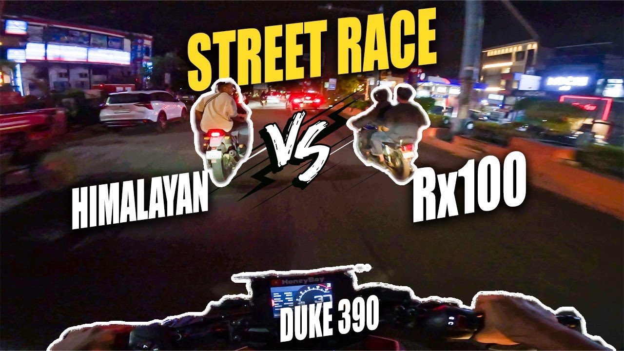 Street BIKE RACE b/w Rx100 vs Duke 390 vs Himalayan 🔥 YouTube