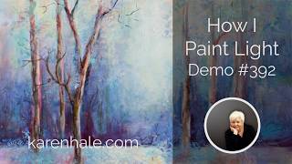 How I Paint Light, Art Technique, Impressionist Landscape in Progress, Demo #392
