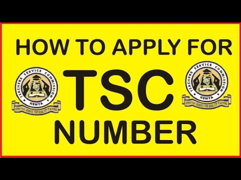 How to apply for TSC number guide
