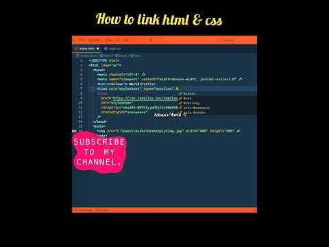 how to link html & CSS ? #coding #programming #html #css #javascript ...