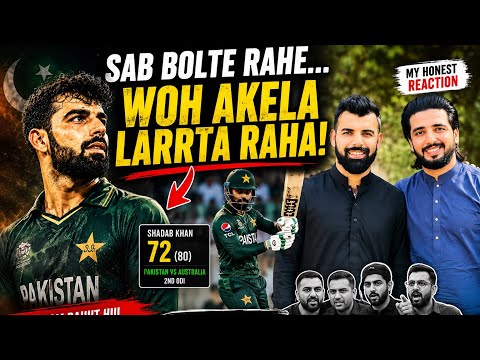 🔥 Pakistan vs Australia 2nd ODI | Sab Ne Chhor Diya, Shadab Khan Akela Larrta Raha! 🇵🇰
