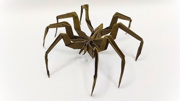 Origami SPIDER | How to make a paper spider tutorial