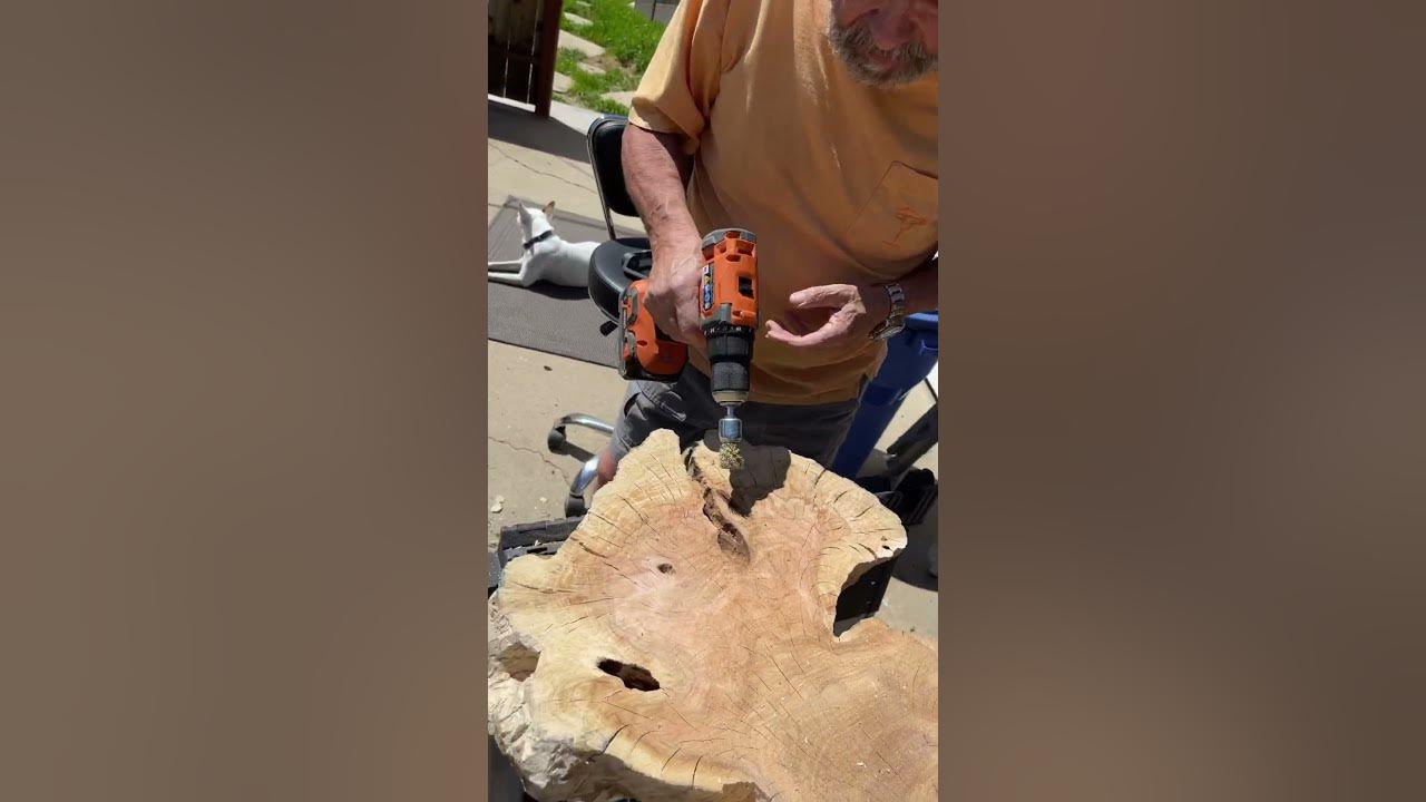 Sanding live wood edge YouTube