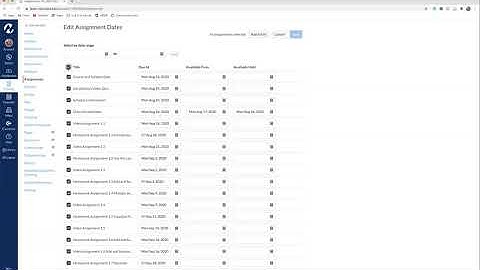 How to change due dates in Canvas.