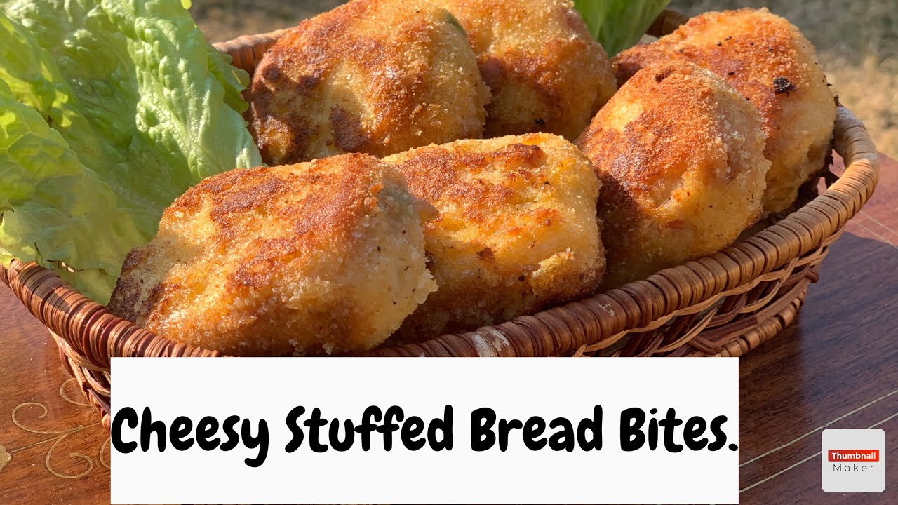 Cheesy Stuffed Bread Bites Recipe Kids Snack Recipe By Nageens cheesy-stuffed-bread-bites-recipe-kids-snack-recipe-by-nageens