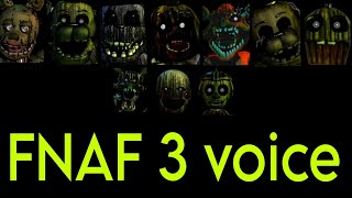 Phantom Animatronics Voice. Fnaf 3 Original Voices.