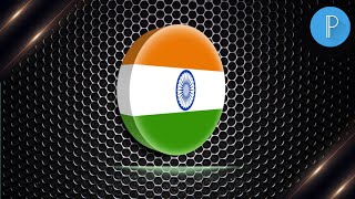 How To Make Round Shape Flag Logo Design In Pixellab || Pixellab me logo kaise banaye screenshot 1