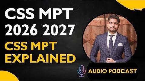 CSS MPT 2026–2027:Complete Guide to the Screening Test| پاس ہونے کا آسان طریقہ#css #css2026#css2027 