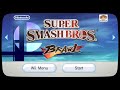 Wii menu  super smash bros brawl startup in 8k