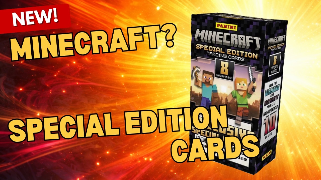 I CANT BELIEVE THERE IS MINECRAFT CARDS? And im opening them ...
