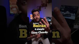 Bairan | Guitar Lesson | Easy Chords | #banjaare #guitarchords #bairan