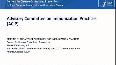 December 12, 2020 ACIP Meeting - Public Comment & Vote