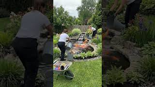 Backyard Dream: Massive Koi Pond Build!#koipond#backyardmakeover#landscaping#gardenideas#koifish#diy
