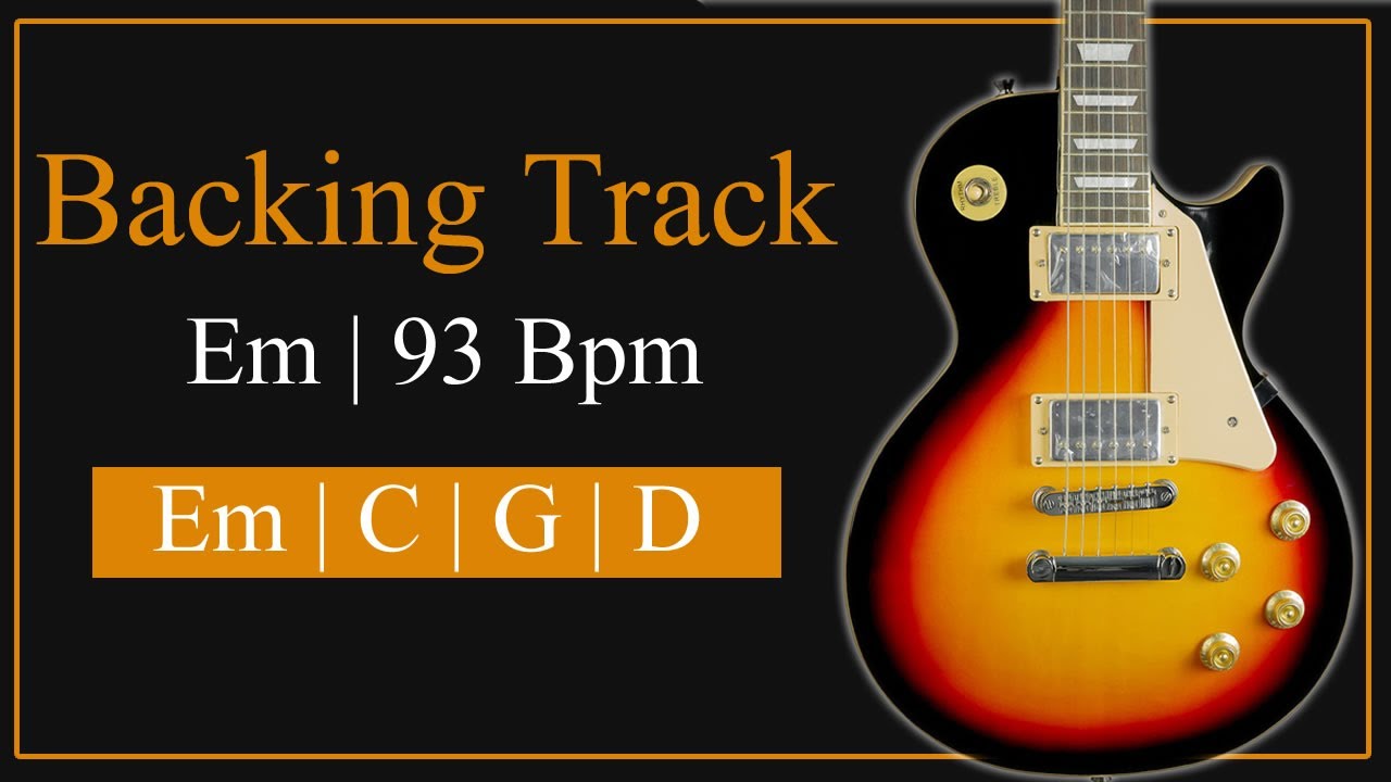 Guitar Backing Track in Em | 93 Bpm