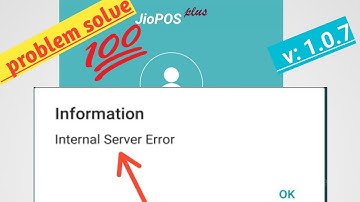 Jio pos plus// internal server error // 💯 sloved