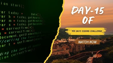 DAY 15 OF 100 DAYS CODING CHALLENGE | PART - 2 OF WEATHER-APP PROJECT #weather #app