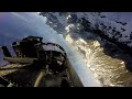 F-15E Goes Inverted Over HUGE Mountains | Engine Noise