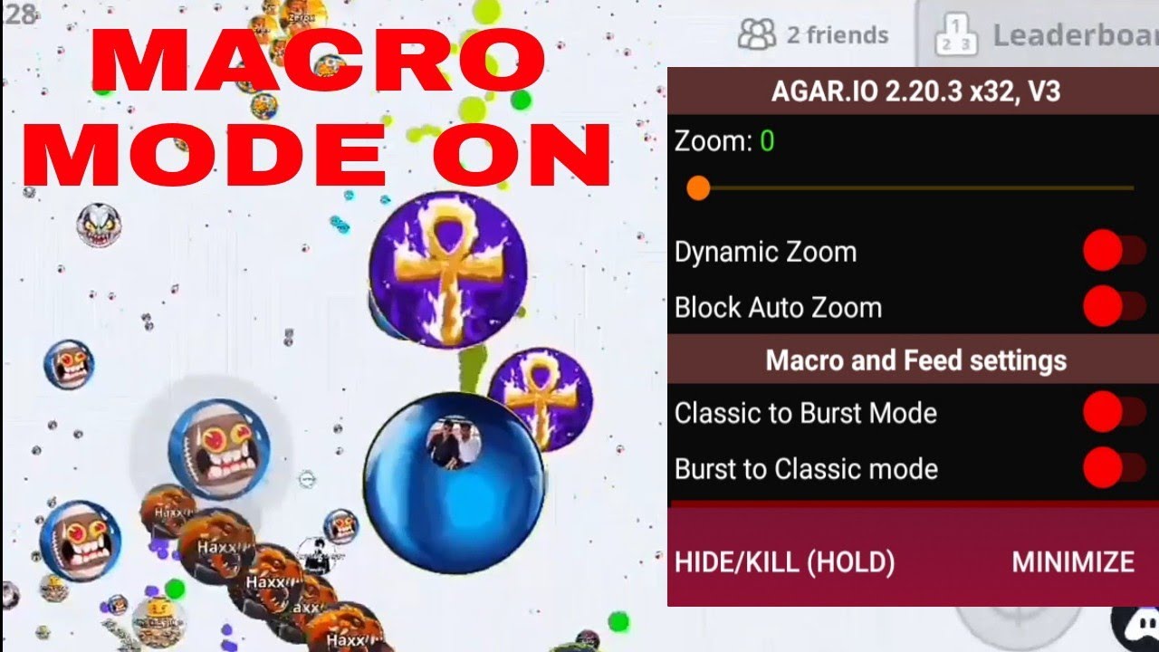 AGARIO ANDROID MACRO BACK NEW MOD MENU WITH ALL NEW FEAUTURES # ...