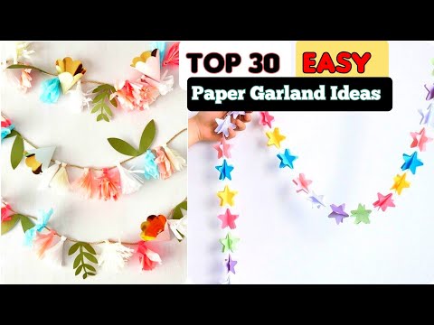 easy paper garland diy — pleasure in simple things