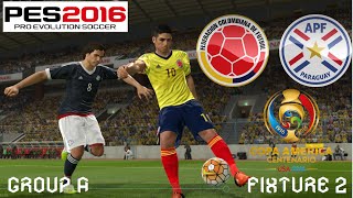 Copa América Centenario Simulation | Group A, Fixture 2 | Colombia vs. Paraguay