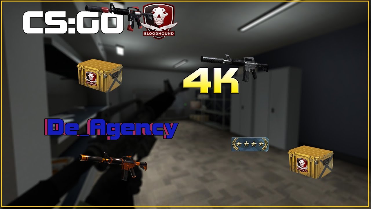 CS:GO ☆ De_Agency 4K - M4-A1-S/He-grenade ☆ (German/Deutsch)