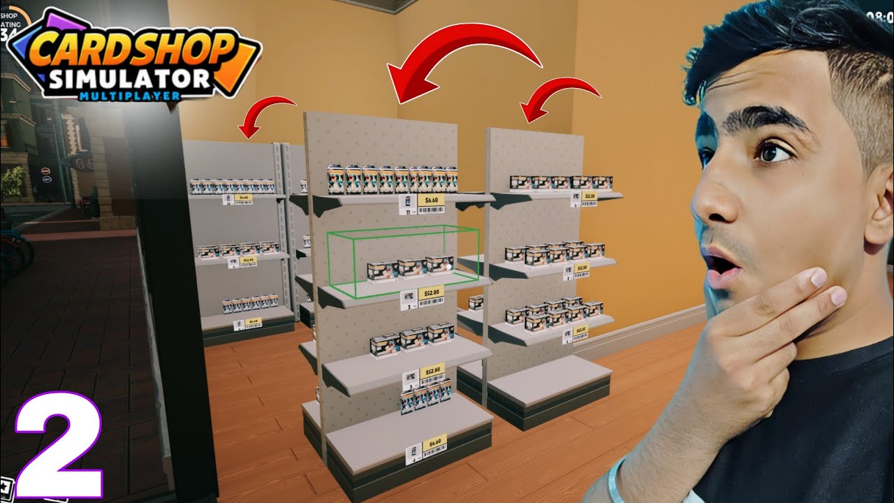 Level Up Shop + Full Cards Stock 💸 😍 | Card Shop Simulator Multiplayer #2