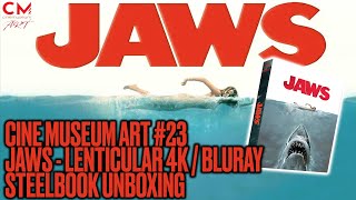 Cine Museum Art #23 Jaws Lenticular 4K/Bluray Steelbook *UNBOXING*