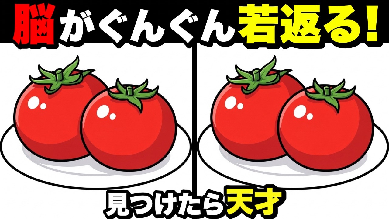 【超簡単】たった20分で脳スッキリ！認知症予防に役立つ間違い探し💡