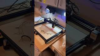 Ortur Laser Cutting with Lightburn software. Bulldogs wall hanger