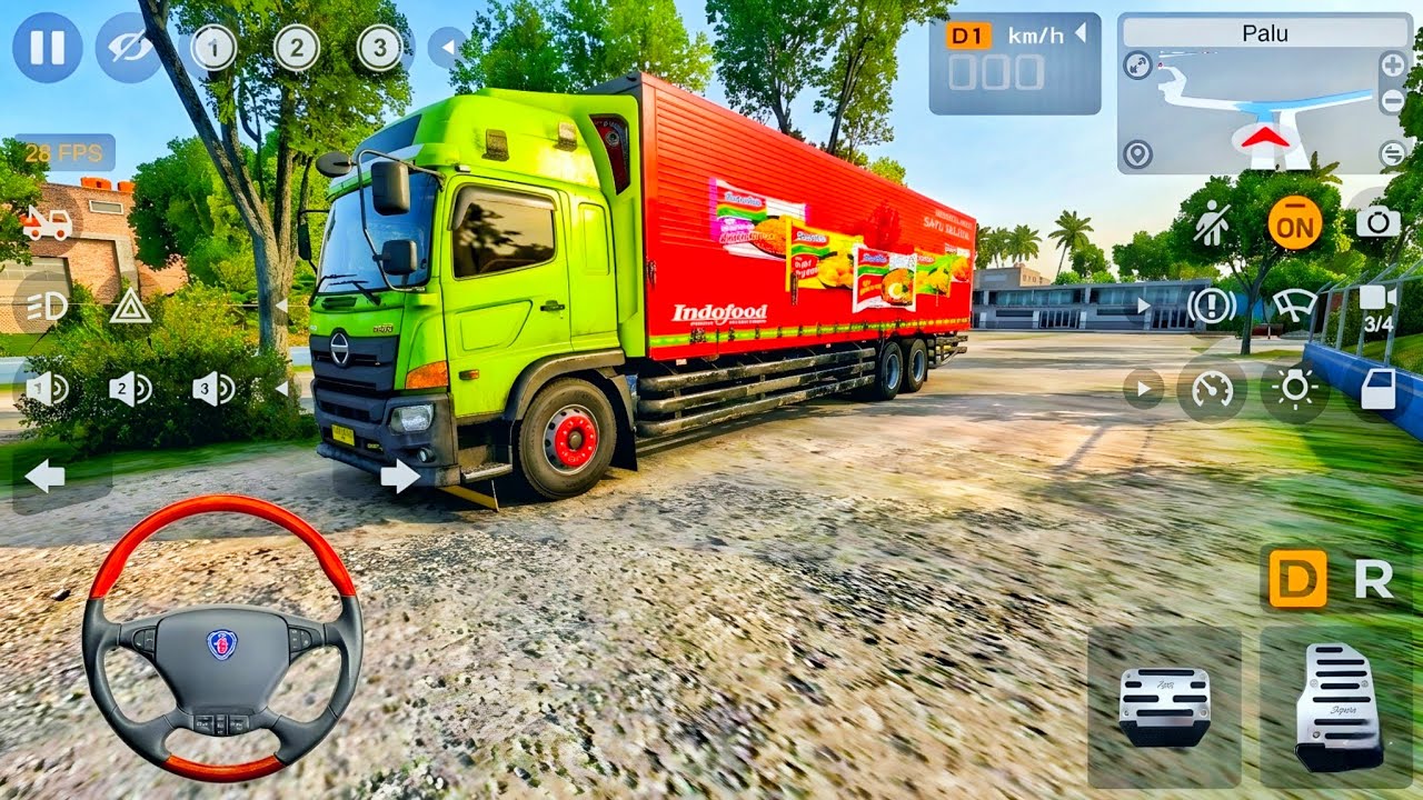 Game Truk Hino Wing Box Kirim Indomie Ke Minimarket l Mod Bus Simulator Indonesia