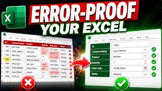 Create an ERROR-PROOF Data Entry Form (with Data Validation)